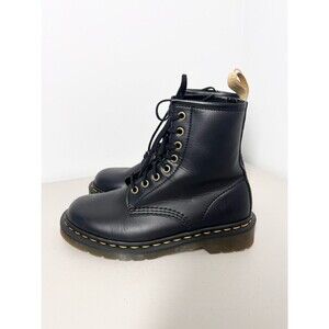Dr Martens Vegan 1460 Lace Up Boots Black Felix Rub Off US 7